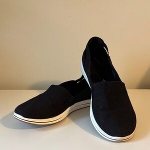 Clarks Cloudsteppers Breeze Step Black Shoes 10 EUC